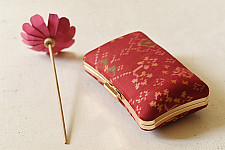 A pocket full of joy ~ Patola Maroon Clutch Purse