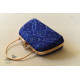 shop handmade Patola Silk Purse / Sling Blue Bag