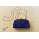 shop handmade Patola Silk Purse / Sling Blue Bag