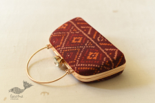 A pocket full of joy ✧ Patola Silk Purse / Sling Maroon Bag