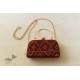 shop Patola Silk Purse / Sling Maroon Bag