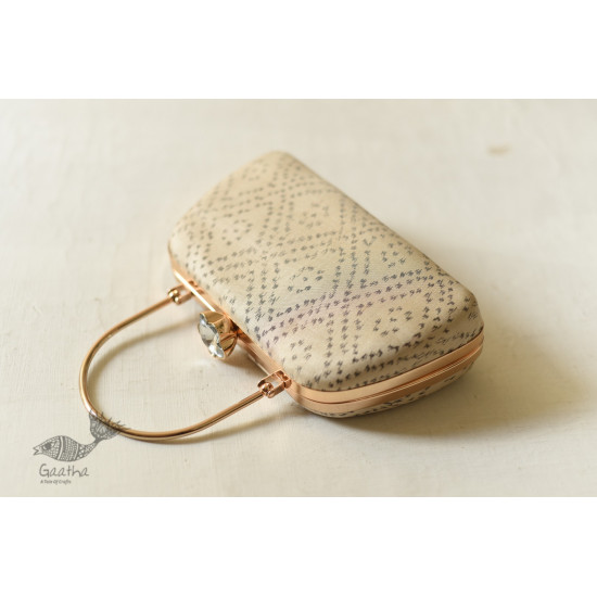 shop handmade Patola Silk Purse / Sling Off White Bag 