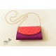 shop handmade Patola Purse Purple & Orange