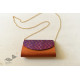 shop handmade Patola Purse Golden & Purple