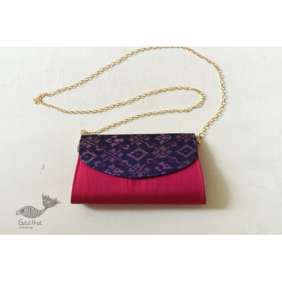 shop handmade Patola Purse Pink & Blue