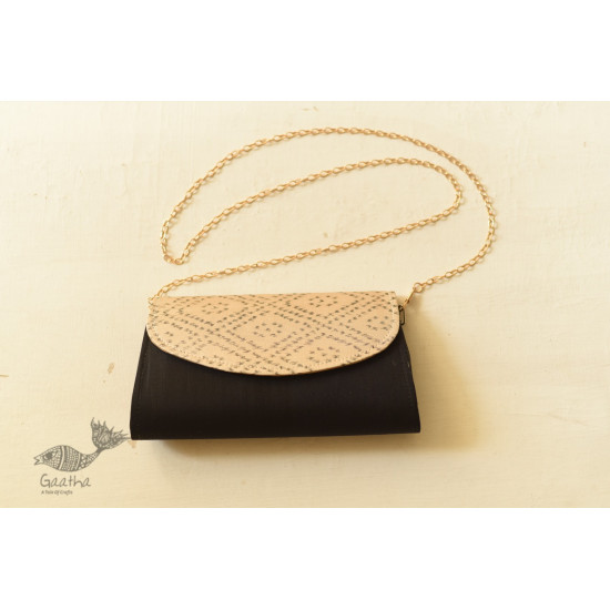 shop handmade Patola Purse Black White