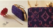 shop handmade Patola Silk Purse / Sling Purple Bag