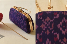 A pocket full of joy ✧ Patola Silk Purse / Sling Purple Bag