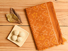 Vasant . वसंत ~ Woolen Patola Muffler ~ Mustard