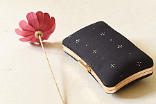 A pocket full of joy ~ Tangaliya Clutch Purse / Black Sling Bag