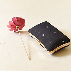 A pocket full of joy ~ Tangaliya Clutch Purse / Black Sling Bag