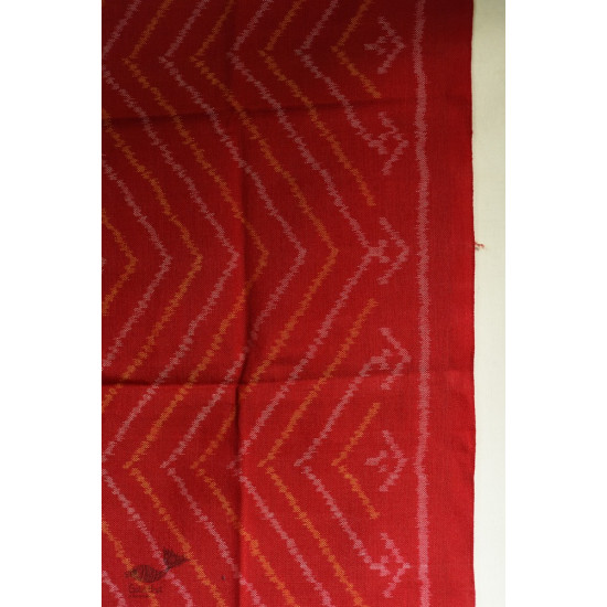 shop Woolen Red Laheriya Patola Shawl