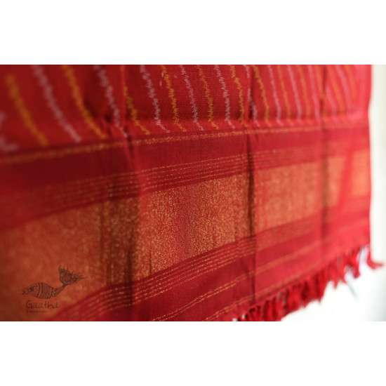 shop Woolen Red Laheriya Patola Shawl