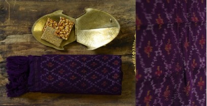 Vasant . वसंत | Woolen Ikat Patola Shawl ~ Purple