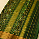 shop Handwoven Patola Silk Saree - Green Diamond Motif