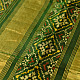 shop Handwoven Patola Silk Saree - Green Diamond Motif