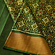 shop Handwoven Patola Silk Saree - Green Diamond Motif