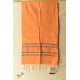 shop Handwoven Tangaliya Cotton Stole - Orange