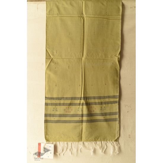 shop Handwoven Tangaliya Cotton Green Stole