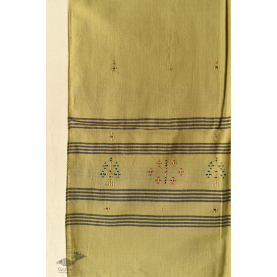 shop Handwoven Tangaliya Cotton Green Stole