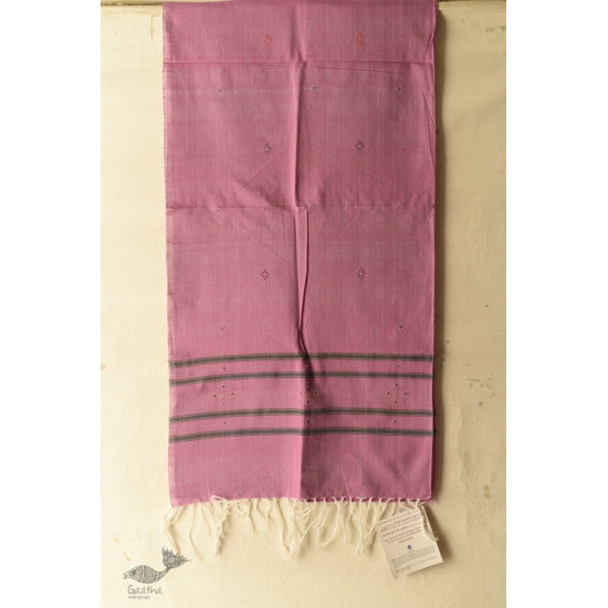 shop Handwoven Tangaliya Cotton Lavender Stole