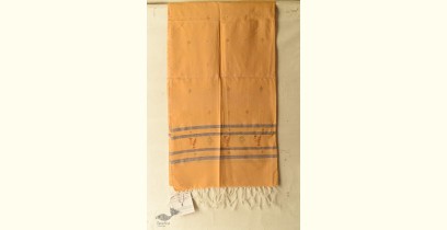 Tangaliya ~ Handwoven Cotton Stole - Sandal