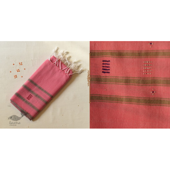 shop Handwoven Tangaliya Cotton Pink Stole