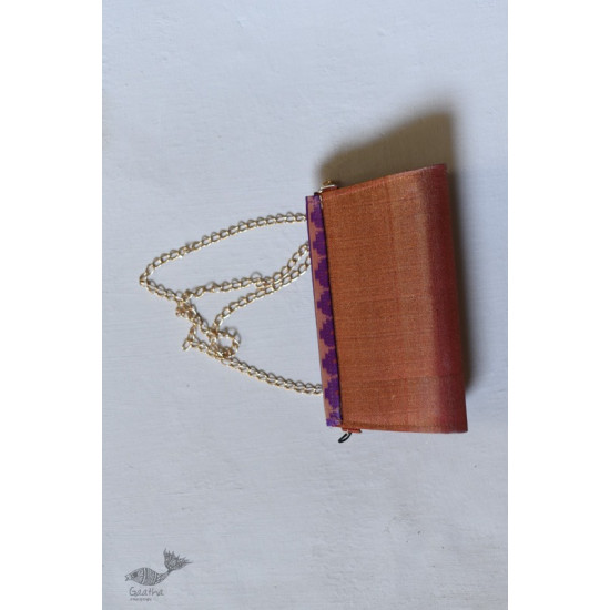 shop handmade Patola Purse / Sling Golden & Purple Bag 