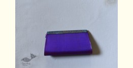 A pocket full of joy ~ Patola Clutch Purse - Purple & Grey 