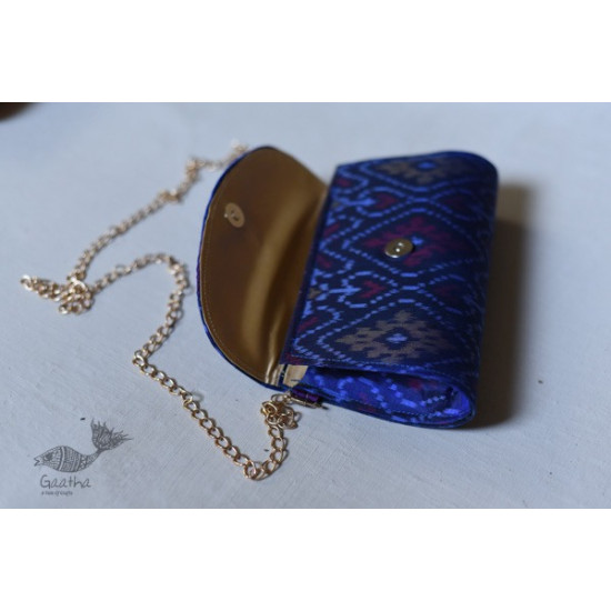 shop handmade Patola Purse / Sling Blue Bag 