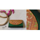 shop handmade Patola Purse / Sling Green & Golden Bag 