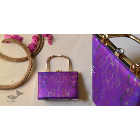 shop handmade Pink Patola Magenta Purse with Handle