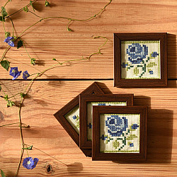 Joyance | Coaster - Blue Rose ( Set of Four )