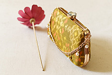 A pocket full of joy ~ Patola Clutch Purse / Golden Sling Bag