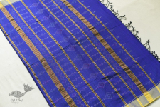 Aranya | Tangaliya Handwoaven Saree ~ Blue