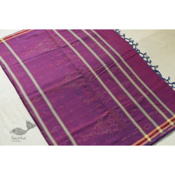 Aranya | Tangaliya Handwoaven Saree ~ Magenta