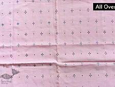 Aranya | Tangaliya Cotton Blouse Piece - Baby Pink