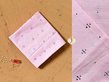 Aranya | Tangaliya Cotton Blouse Piece - Baby Pink