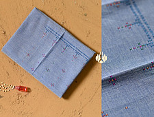 Aranya | Tangaliya Cotton Blouse Piece - Grey