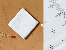 Aranya | Tangaliya Cotton Blouse Piece - White