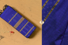 Aranya | Tangaliya Handwoaven Saree ~ Blue