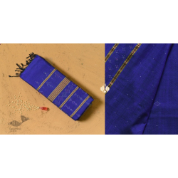 Aranya | Tangaliya Handwoaven Saree ~ Blue