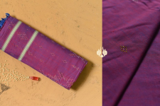 Aranya | Tangaliya Handwoaven Saree ~ Magenta