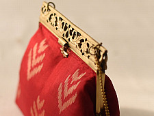 A pocket full of joy | Patola Red Clutch Purse