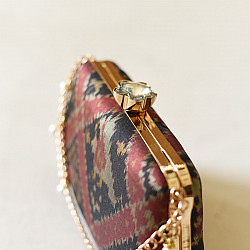 A pocket full of joy ~ Patola Clutch Purse / Black Sling Bag