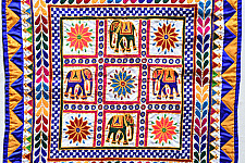 Wall Hanging ⁂ Kutchi Embroidered Traditional Wall Hanging Chakla