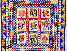 Wall Hanging ⁂ Kutchi Embroidered Traditional Wall Hanging Chakla