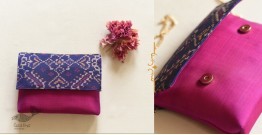 A pocket full of joy ~ Patola Sling Bag / Purse - Rani Pink & Purple