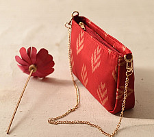 A pocket full of joy | Patola Red Sling Bag