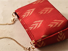 A pocket full of joy | Patola Red Sling Bag